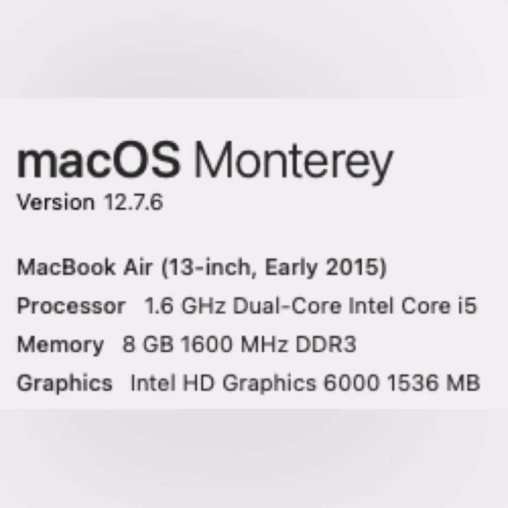 Apple MacBook Air (13-inch, Early 2015) - Silver
